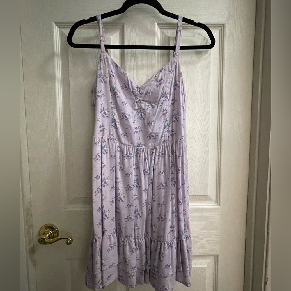 Floral spring tie dress